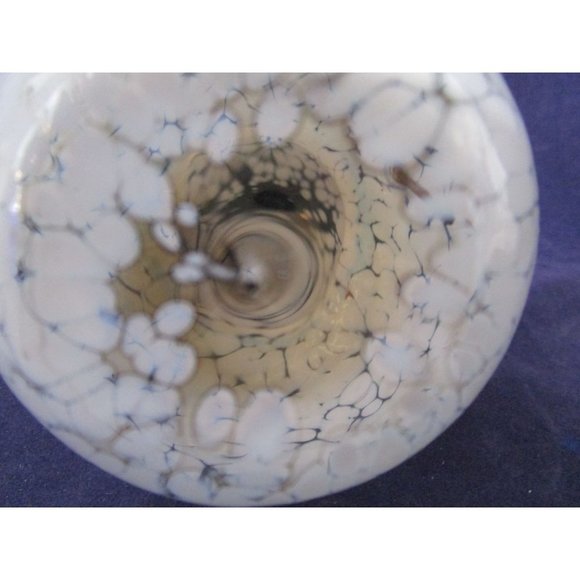 Hand Blown Art Glass Snowman Ornament Unsigned EUC No Scarf - Picture 9 of 13